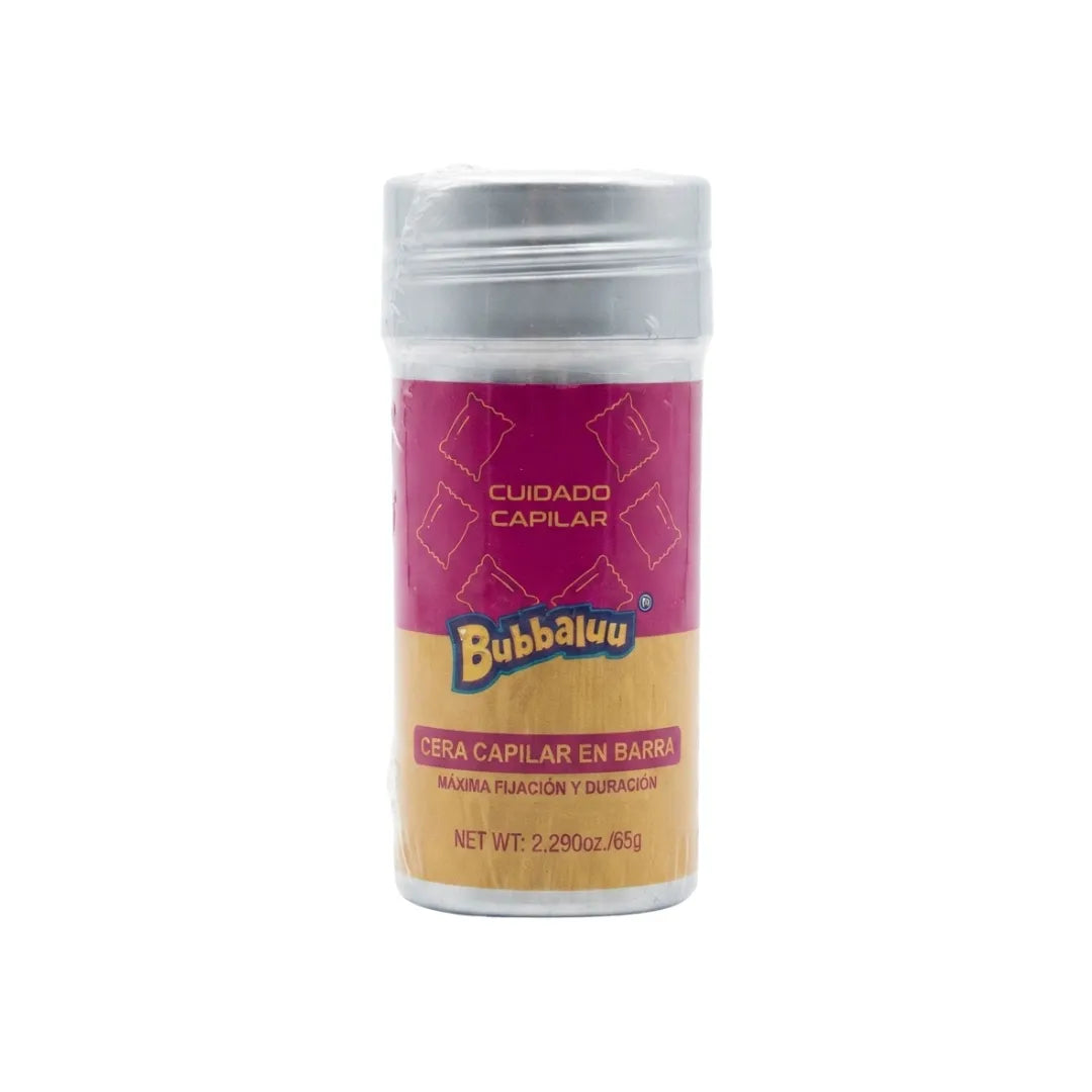 Barra de Cera Fijadora Bubbaluu 65g — Uva y Frutilla