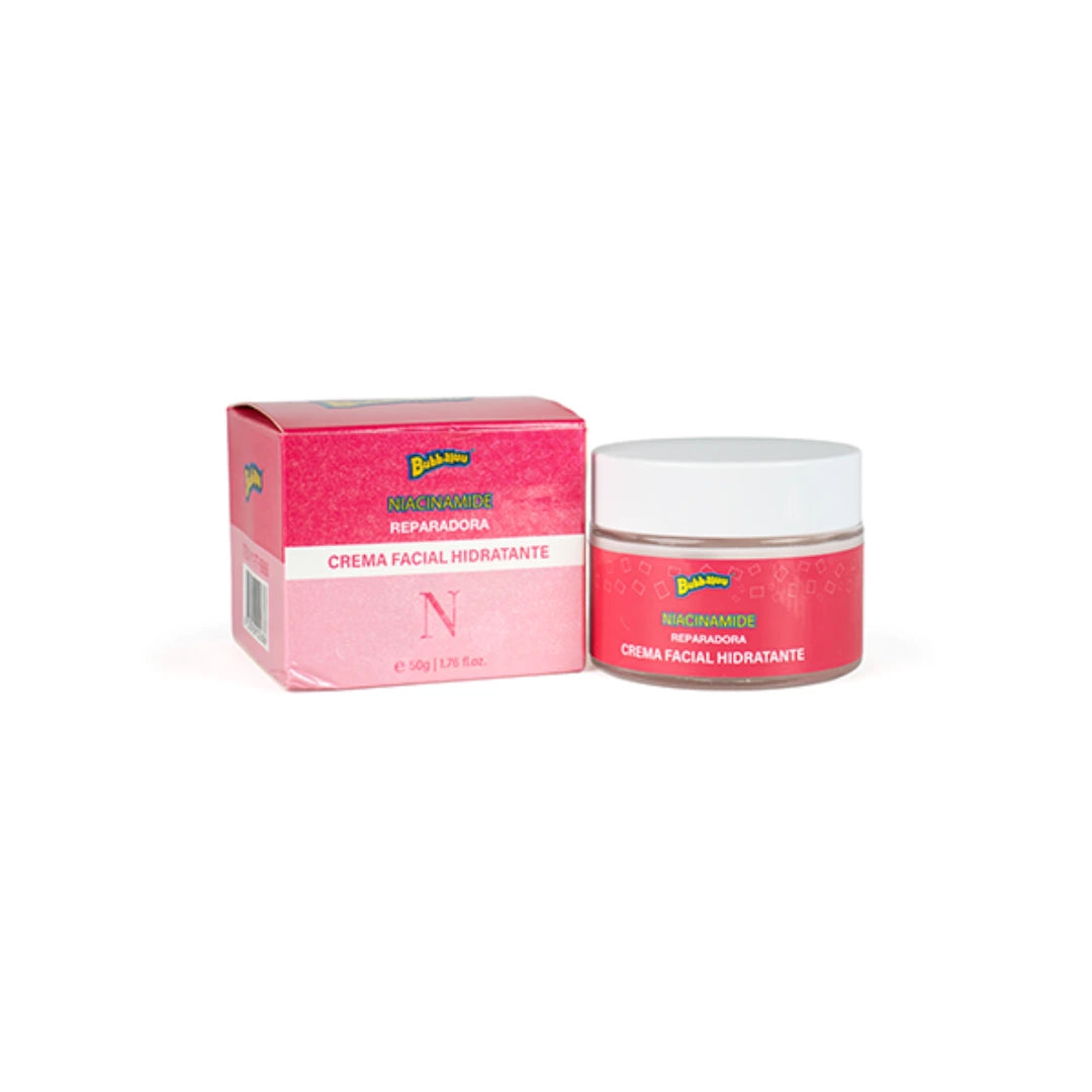 Crema Facial Niacinamida Bubbaluu 50g – Poros Reducidos y Piel Uniforme
