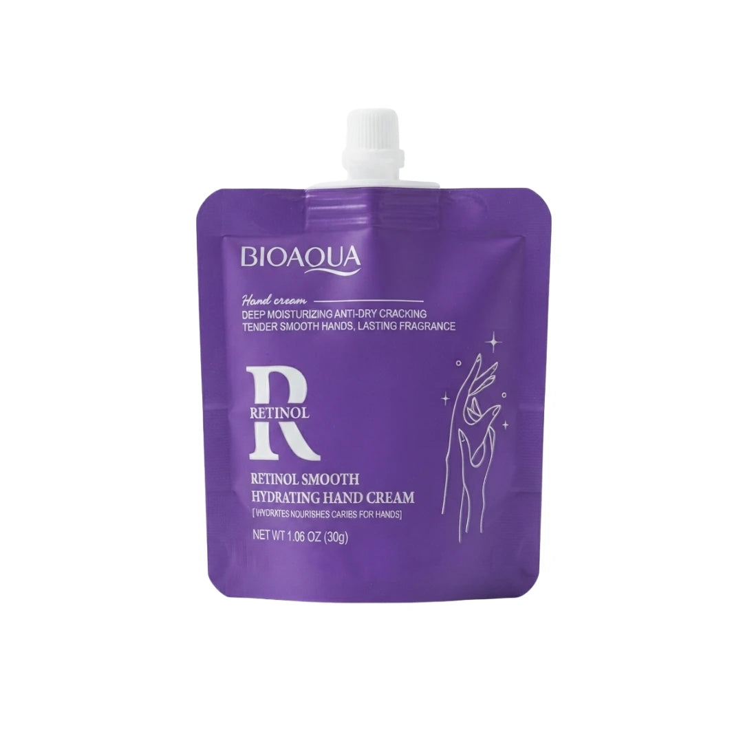 Crema de Manos Bioaqua Retinol 30g — Hidratación y Renovación Celular