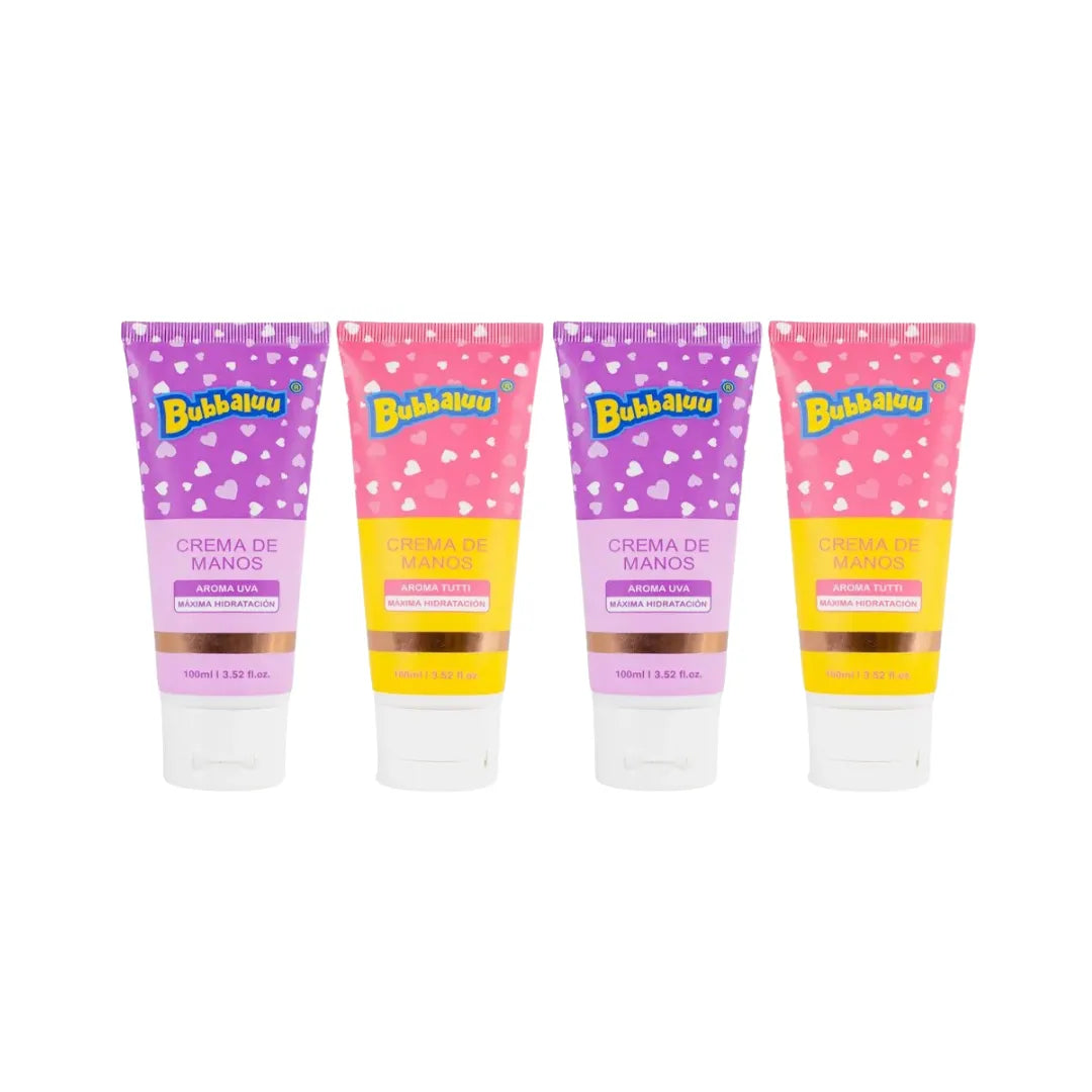 Pack Mayorista cremas de mano Bubbaluu - 7 unidades