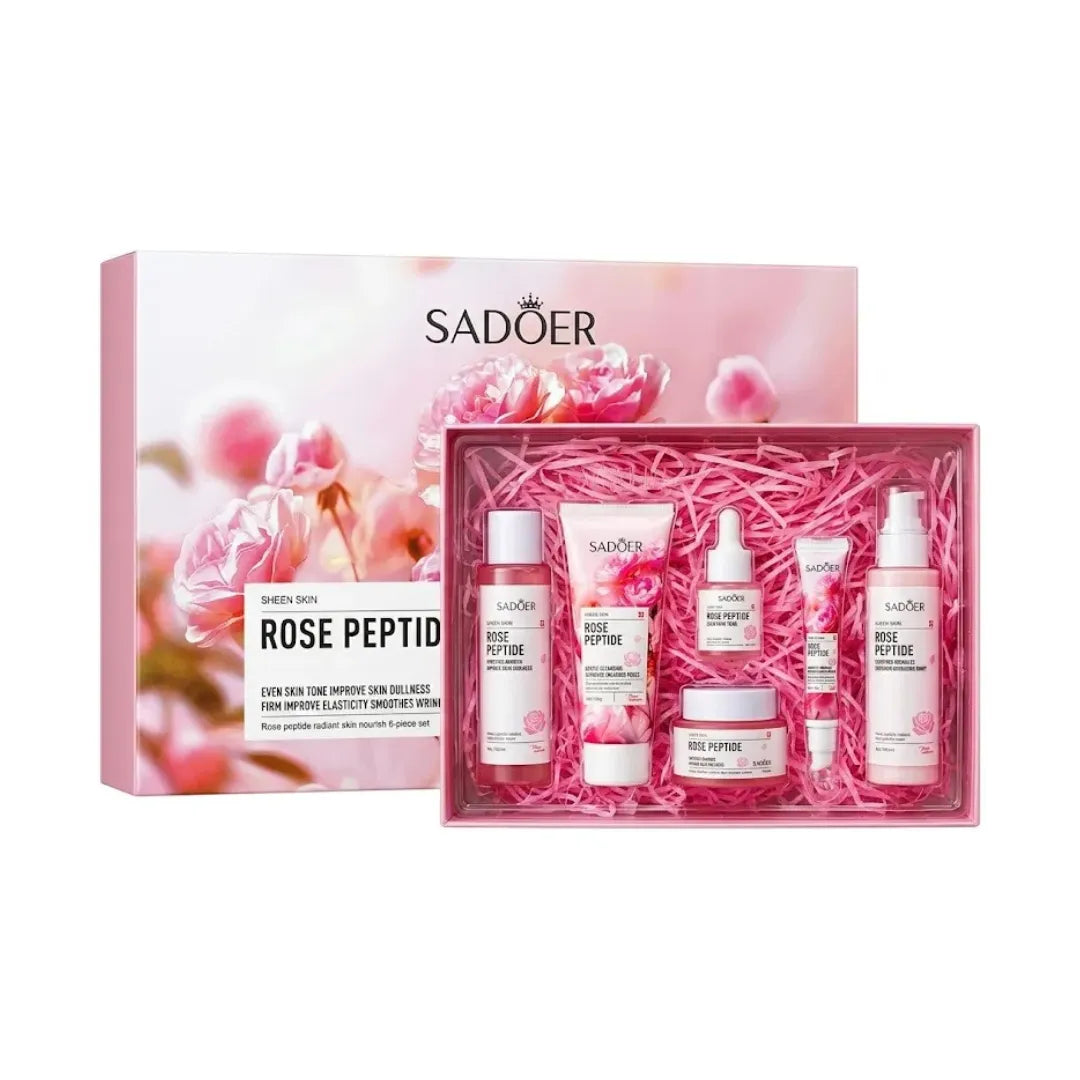 Pack Skincare Sadoer Rose Peptide 6 Pasos — Firmeza y Luminosidad Facial Completa