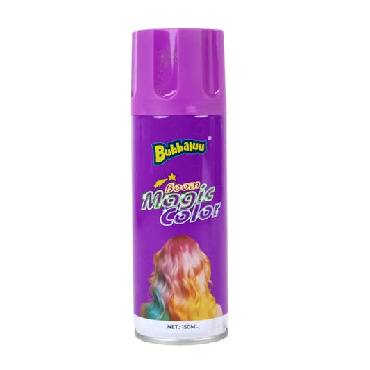 Pintura de Pelo en Spray Bubbaluu — 7 Colores Disponibles | Temporal y Sin Daño