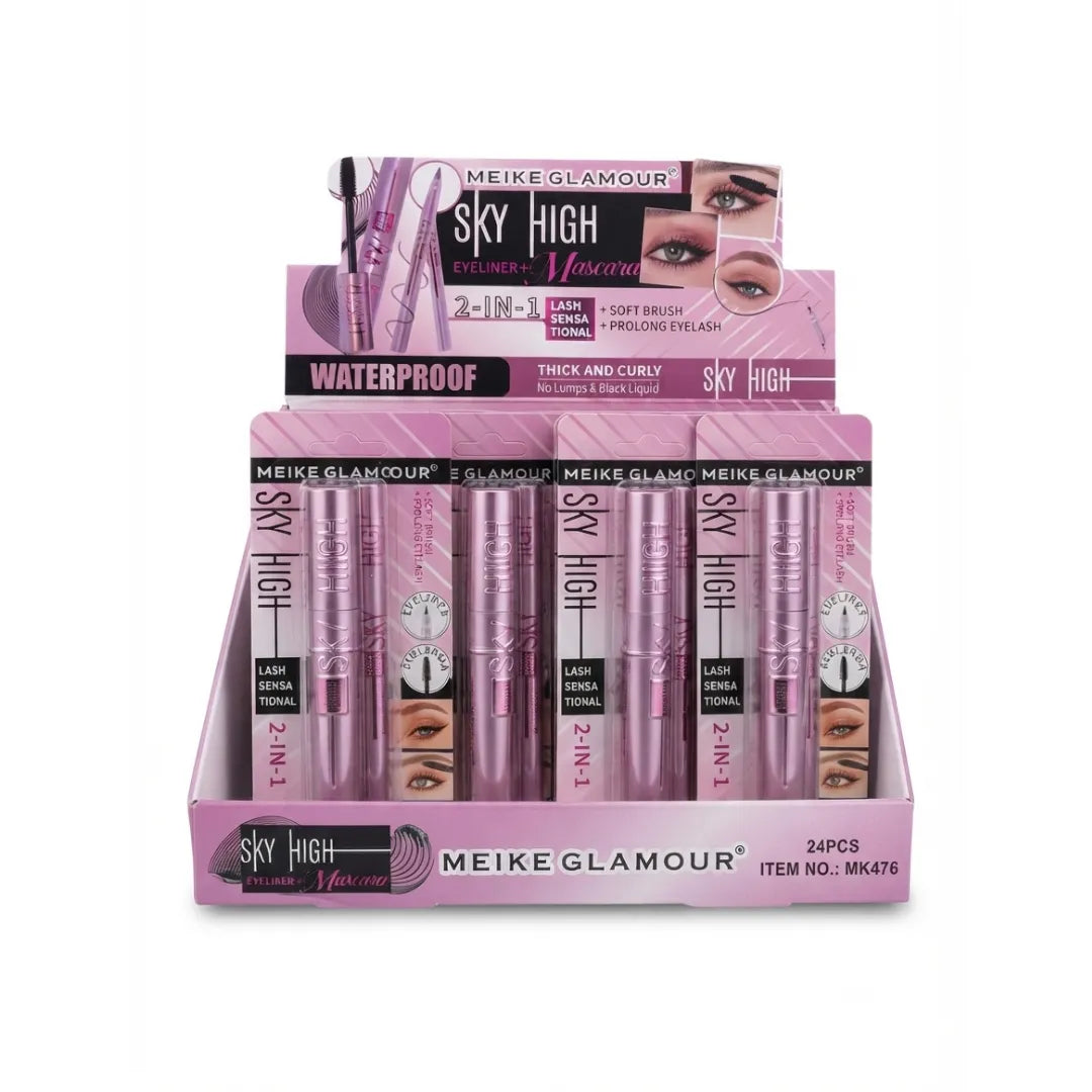 Pack Delineador + Máscara de Pestañas Meike Glamour Waterproof — Dúo Ojos Perfectos