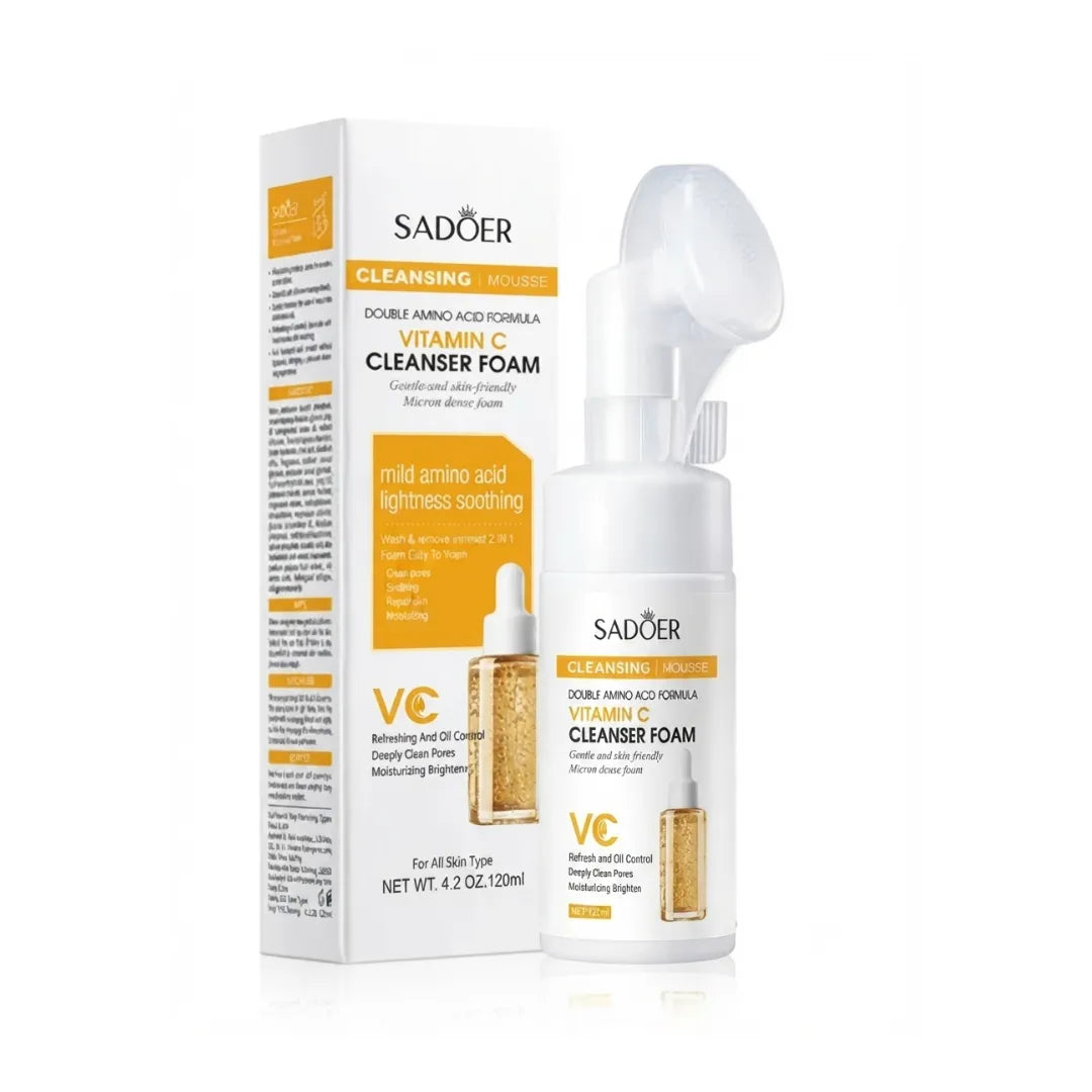 Espuma Limpiadora Facial 120ml — Vitamina B5, Ácido Hialurónico, Coenzima Q10 o Vitamina C | 4 Fórmulas