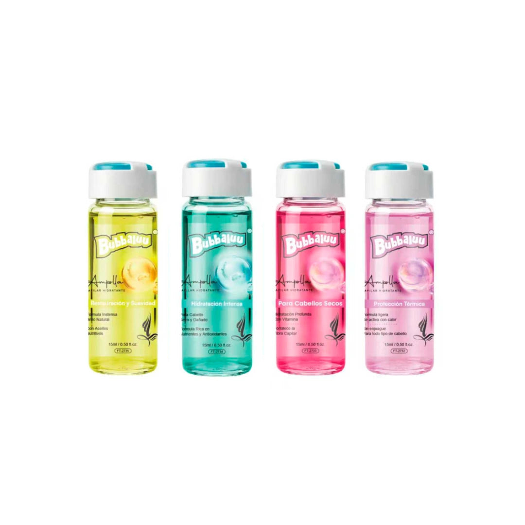 Ampollas Capilares Bubbaluu – Tratamiento Intensivo (4 Tipos)