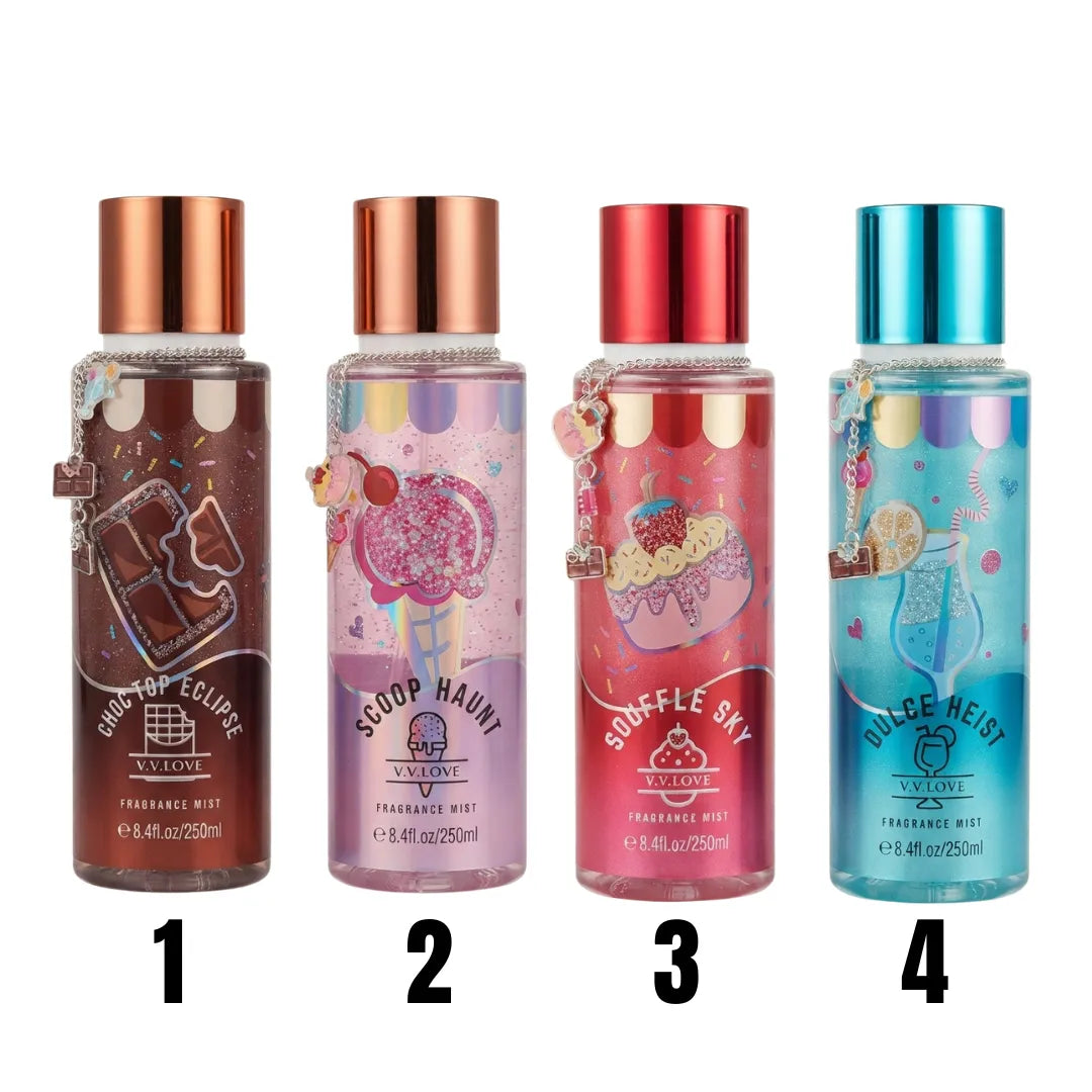 Body Splash con Llavero VV Love 250ml — 4 Aromas Disponibles