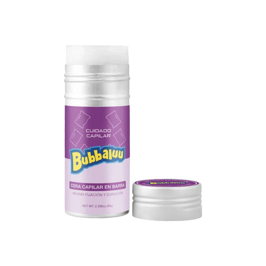 Barra De Cera Fijadora Para Cabello Bubbaluu aroma uva

