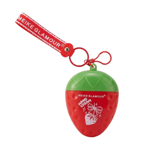 Crema de Mano Frutilla con Colgante Meike Glamour — Hidratación y Accesorio Incluido