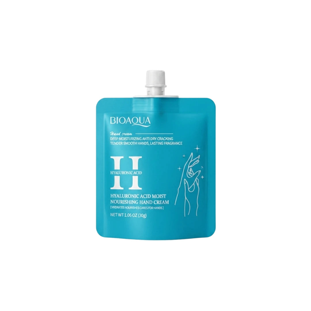 Crema de Manos Bioaqua con Ácido Hialurónico 30g — Hidratación Intensa