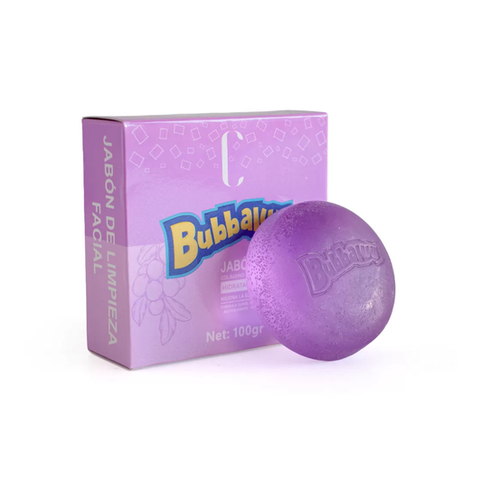 Jabón Facial Hidratante Bubbaluu Colágeno 100gr