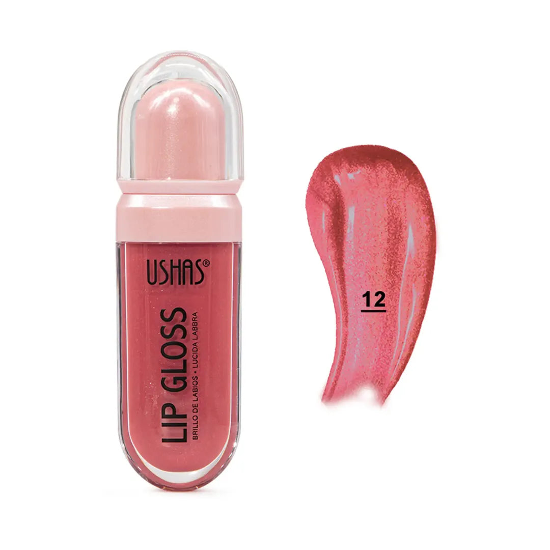 Lip Gloss Ushas Colorful Long Lasting — 6 Tonos Intensos y Larga Duración