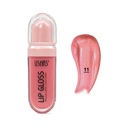 Lip Gloss Ushas Colorful Long Lasting — 6 Tonos Intensos y Larga Duración
