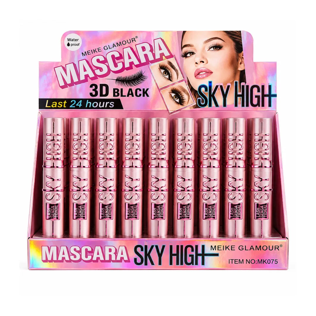Máscara de Pestañas Meike Glamour Waterproof — Volumen Extremo y Larga Duración