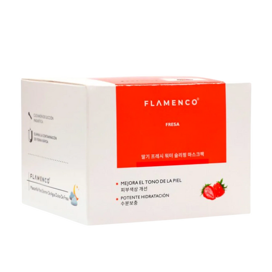 Mascarilla nocturna de fresa Nura Skin Chile para hidratación profunda