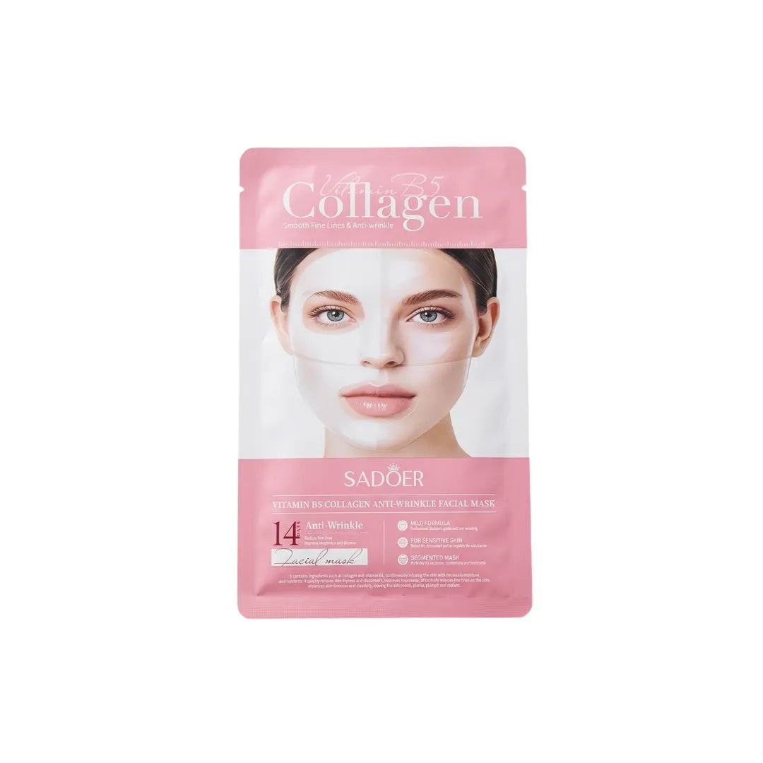 Mascarilla Colágeno + Vitamina B5 Sadoer – Rellena Arrugas y Firma la Piel