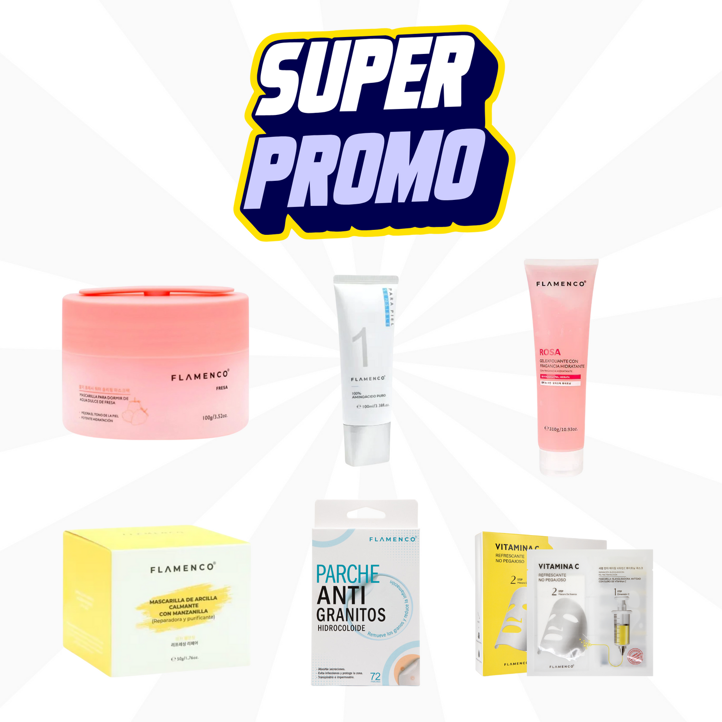 Pack mayorista mixto de productos cosméticos Nura Skin Chile para negocios