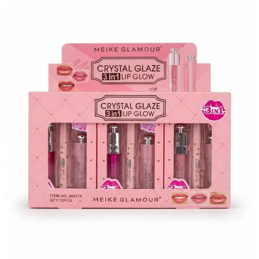 Pack 3 Lip en 1 Meike Glamour — Triple Función en un Solo Labial