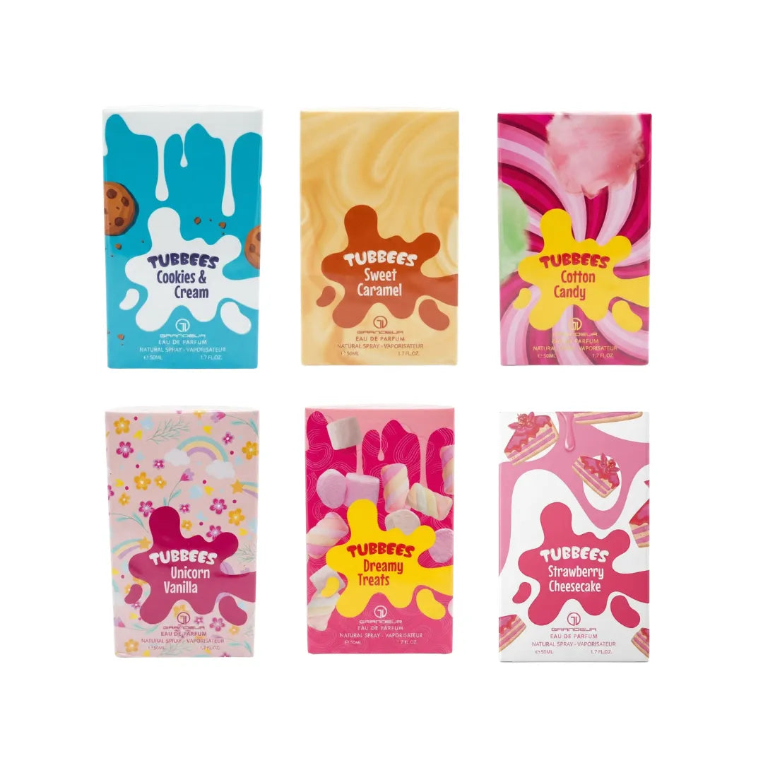 Pack 3 Perfumes Tubbees 50ml c/u — Aromas Gourmand Dulces al Azar | Ahorro Especial