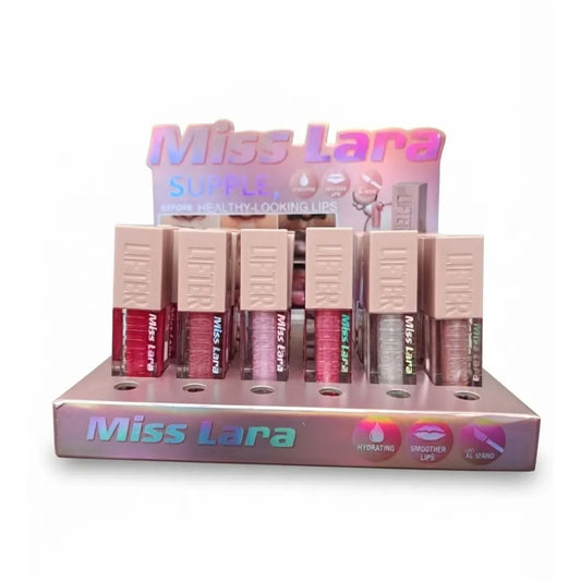 Pack 6 Lip Gloss Miss Lara Dupe Maybelline con Brillo — 6 Tonos | Mayorista