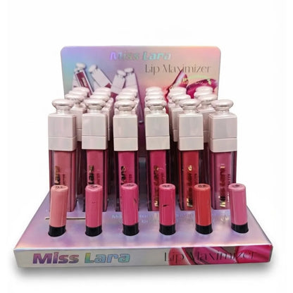 Pack 6 Lip Maximizer Miss Lara — Volumen y Brillo | Mayorista