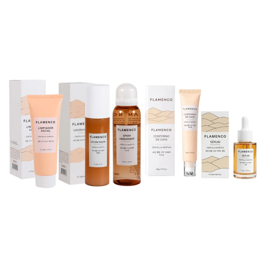 Pack Cuidado Facial Centella Asiática FLAMENCO® – Rutina Calmante y Reparadora