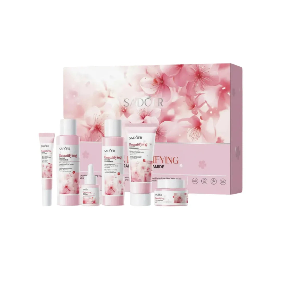 Pack Skincare Sadoer Sakura Niacinamida 6 Pasos — Poros Reducidos y Piel Uniforme