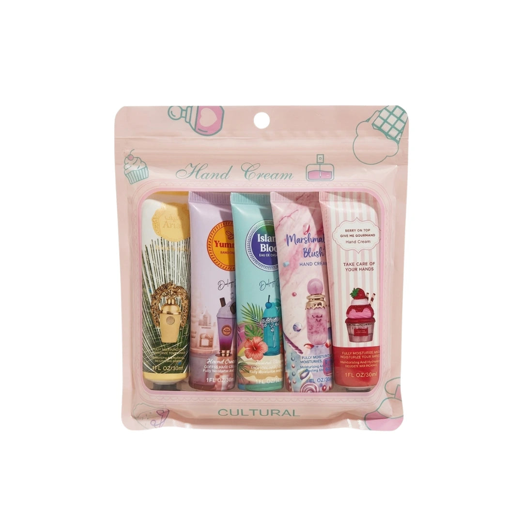 Pack x5 Cremas de Mano – Perfumes de Mujer Virales | 30ml c/u