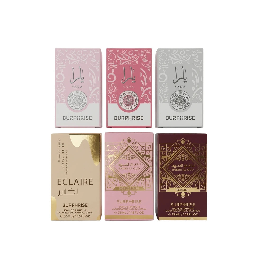 Pack x6 Perfumes Miniatura Inspiración Virales | 35ml c/u