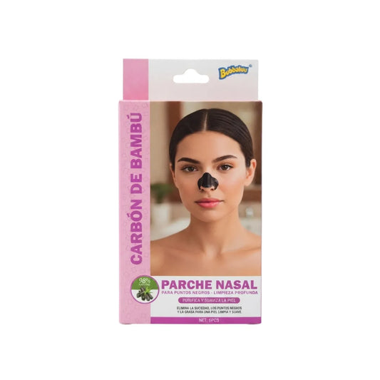 Parche Nasal Anti Puntos Negros Bubbaluu x6 — Para Mujer | Poros Limpios y Visibles
