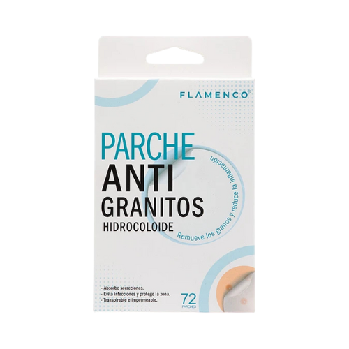 Parche hidrocoloide anti granitos Nura Skin Chile absorbe secreciones