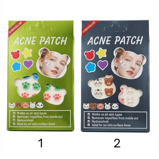 Parches Anti Acné Hidrocoloide Formas de Animales x24 — Cute y Efectivo