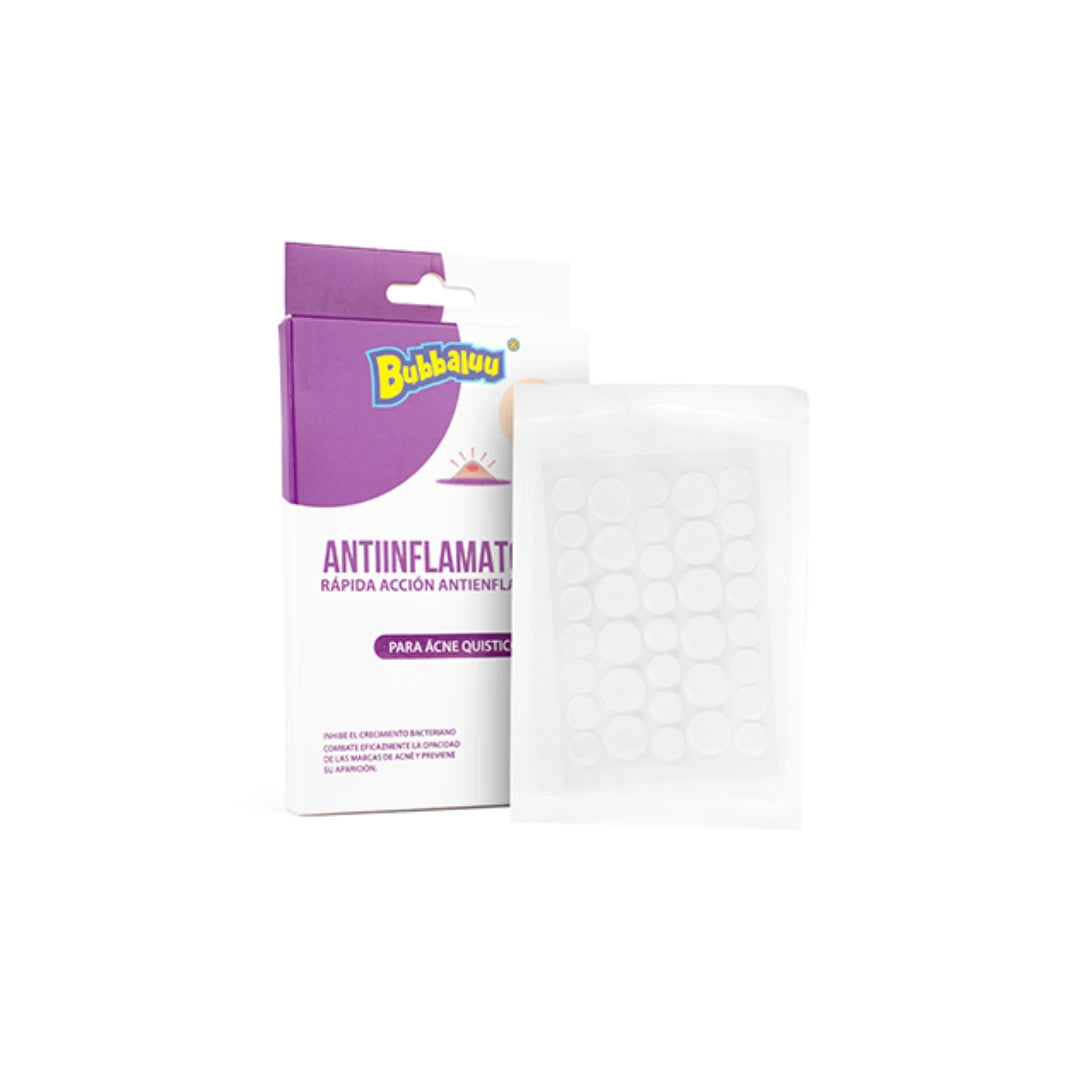 Parches Anti inflamatorios para Granitos Bubbaluu x36 – Acción Rápida Día y Noche