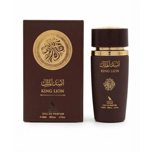 Perfume King Lion Café Maison Azhar EDP 100ml — Amaderado, Café y Masculino