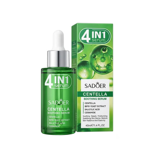 Sérum 4 en 1 Centella Asiática Sadoer 40ml — Calma, Hidrata, Repara e Ilumina
