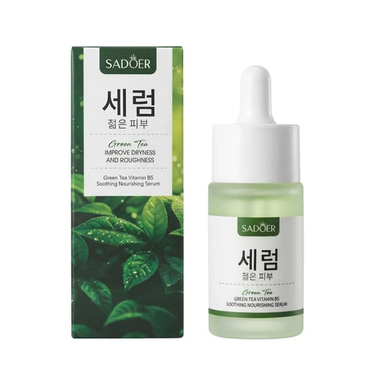 Sérum Facial Sadoer Té Verde + Vitamina B5 30ml — Antioxidante y Calmante Estilo Coreano
