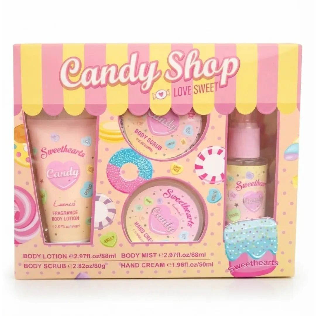 Set 4 en 1 Cuidado Corporal Gourmand — Perfume + Crema de Mano + Crema Corporal + Exfoliante | 5 Modelos