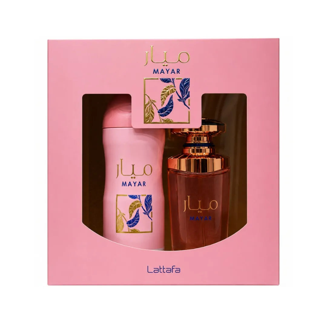 Set Mayar Lattafa Original — Perfume EDP 100ml + Spray Corporal 200ml