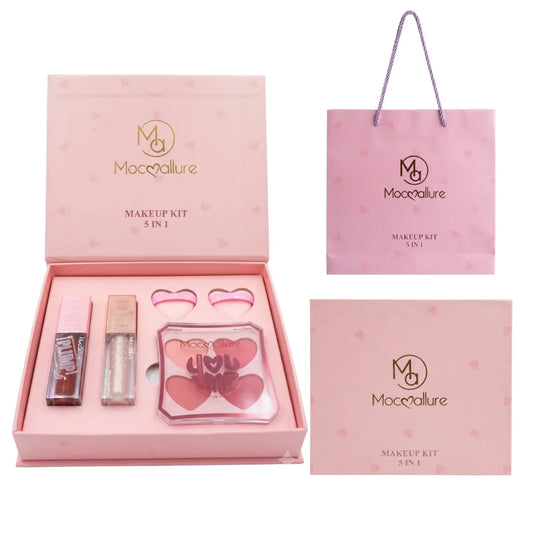 Set de Maquillaje 5 en 1 Mocmallure — Con Caja y Bolsa de Regalo