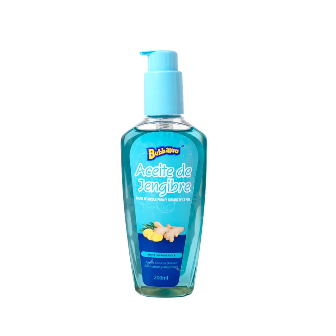Aceite de Masajes Bubbaluu 200ml — 4 Tipos Disponibles | Relajación y Nutrición