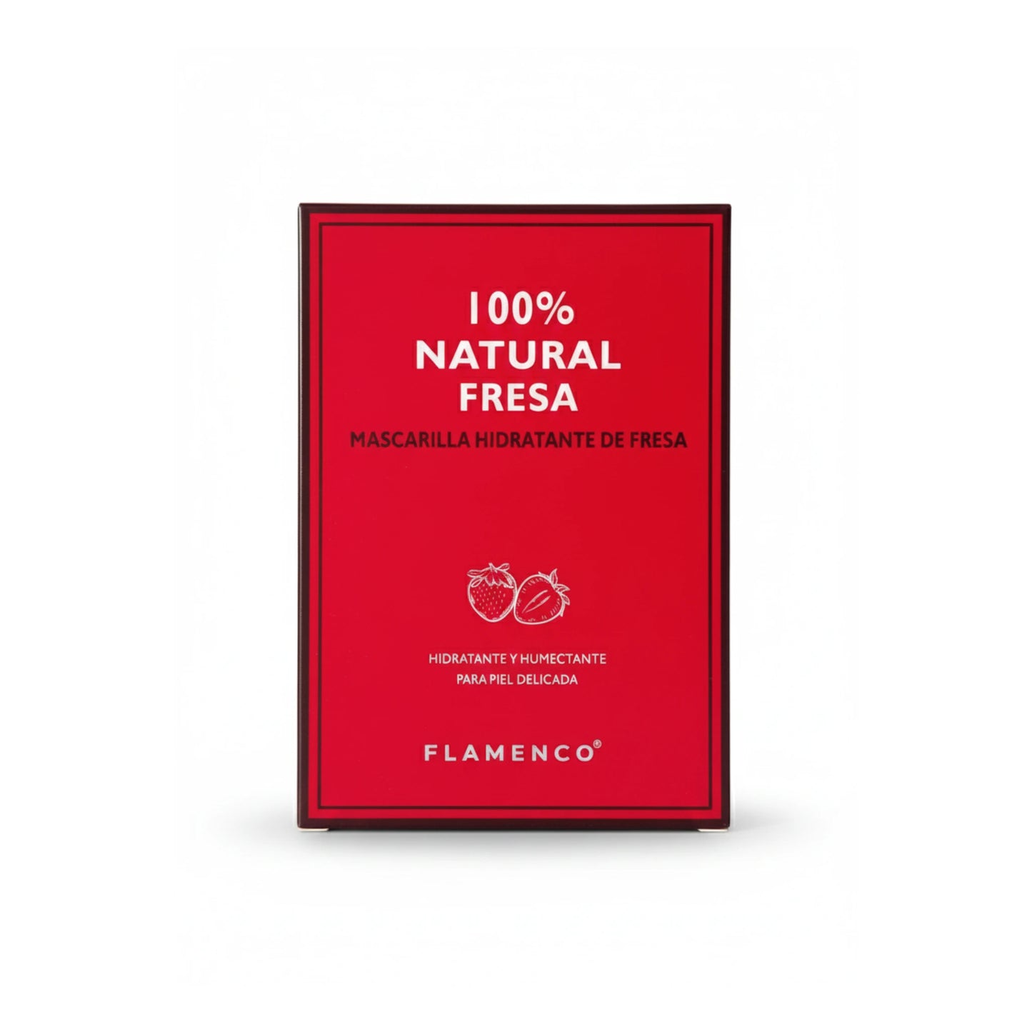 mascarilla facial de fresa marca flamenco