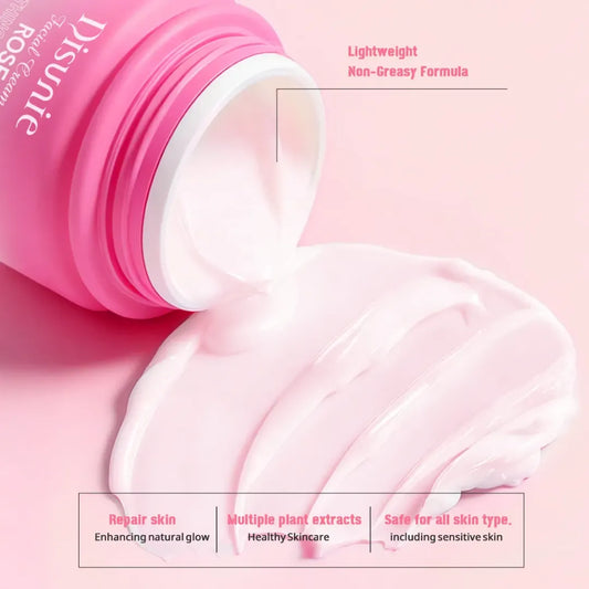 Crema Facial Disunie 50g — Ácido Hialurónico + Rosa | Hidratación y Luminosidad