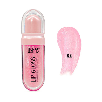 Lip Gloss Ushas Colorful Long Lasting — 6 Tonos Intensos y Larga Duración