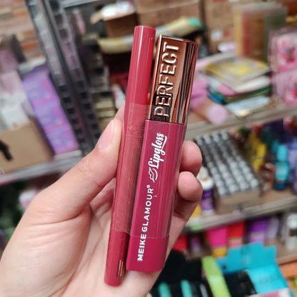 Pack Lip Gloss + Delineador Meike Glamour — 8 Tonos Disponibles
