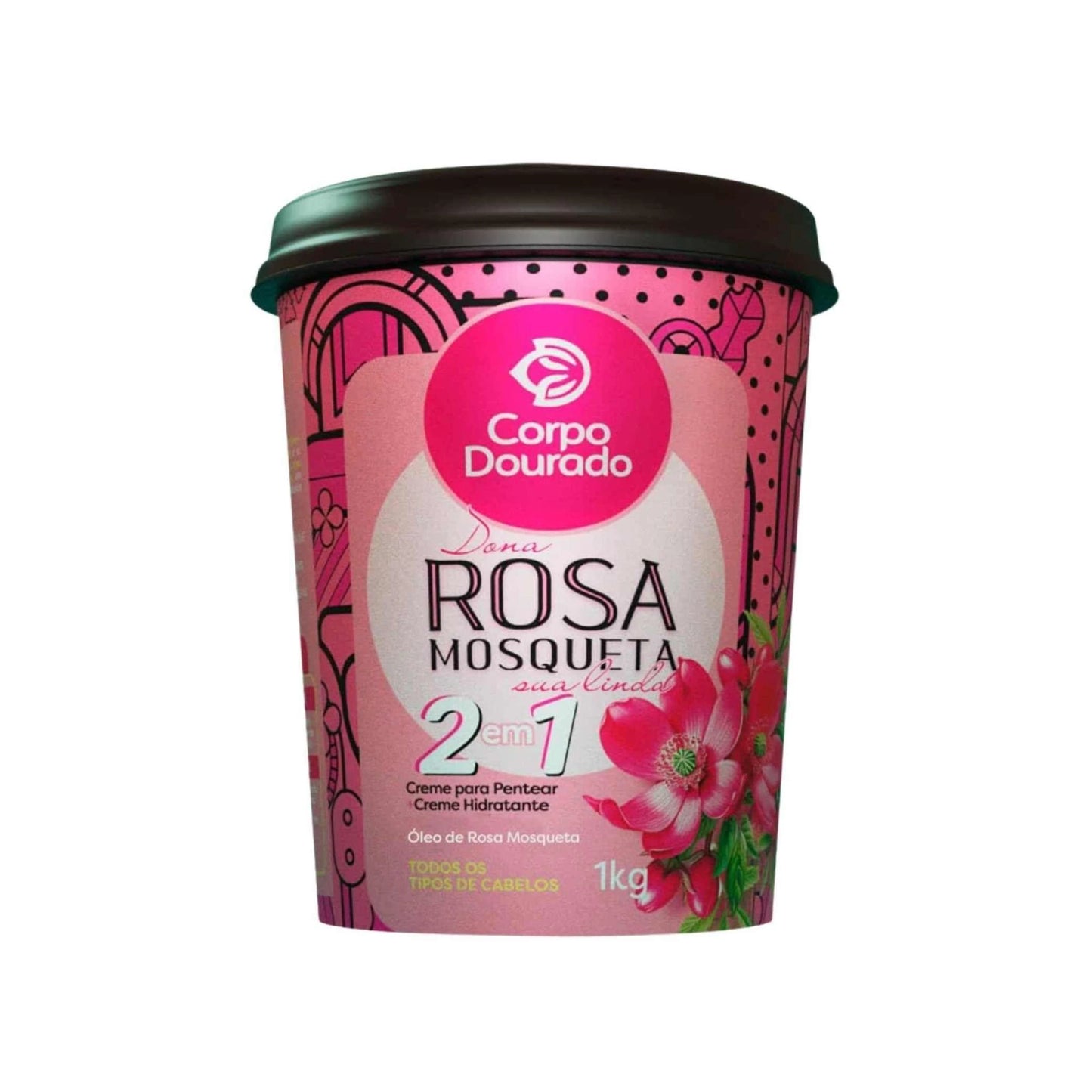 mascarilla 2 en 1 cuidado capilar corpo dourado