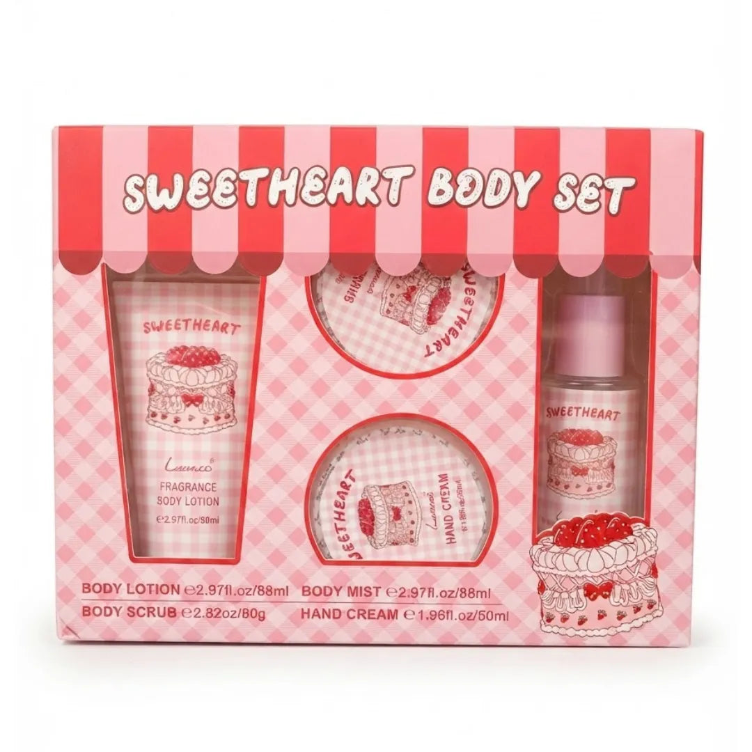 Set 4 en 1 Cuidado Corporal Gourmand — Perfume + Crema de Mano + Crema Corporal + Exfoliante | 5 Modelos