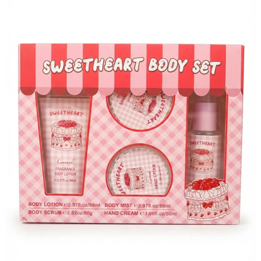 Set 4 en 1 Cuidado Corporal Gourmand — Perfume + Crema de Mano + Crema Corporal + Exfoliante | 5 Modelos
