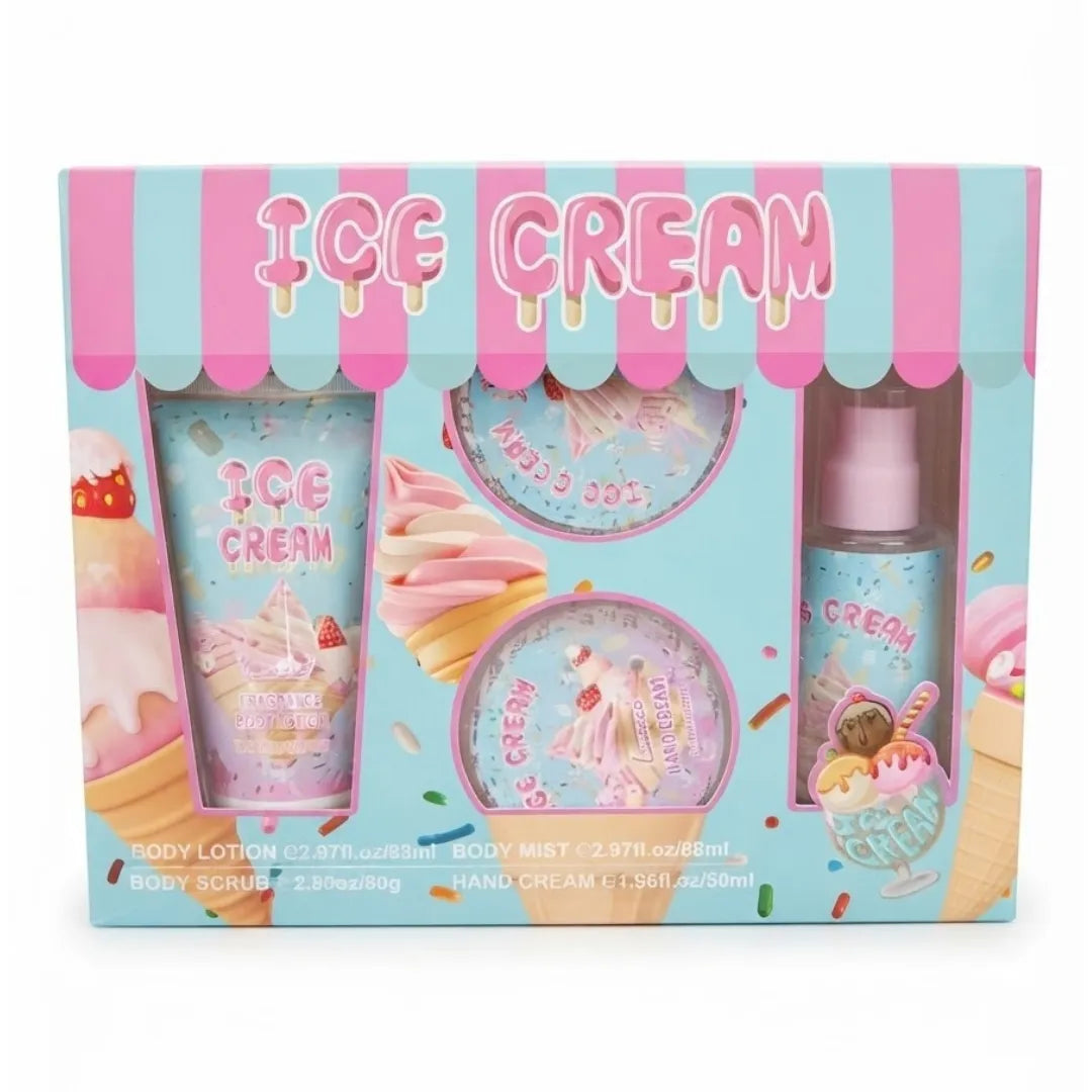 Set 4 en 1 Cuidado Corporal Gourmand — Perfume + Crema de Mano + Crema Corporal + Exfoliante | 5 Modelos