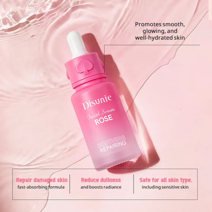 Sérum Facial Disunie 40ml — Ácido Hialurónico + Rosa | Reparación e Hidratación