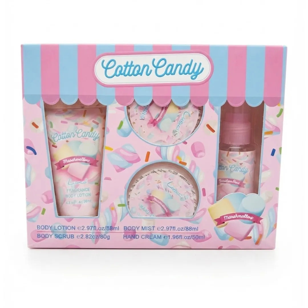 Set 4 en 1 Cuidado Corporal Gourmand — Perfume + Crema de Mano + Crema Corporal + Exfoliante | 5 Modelos